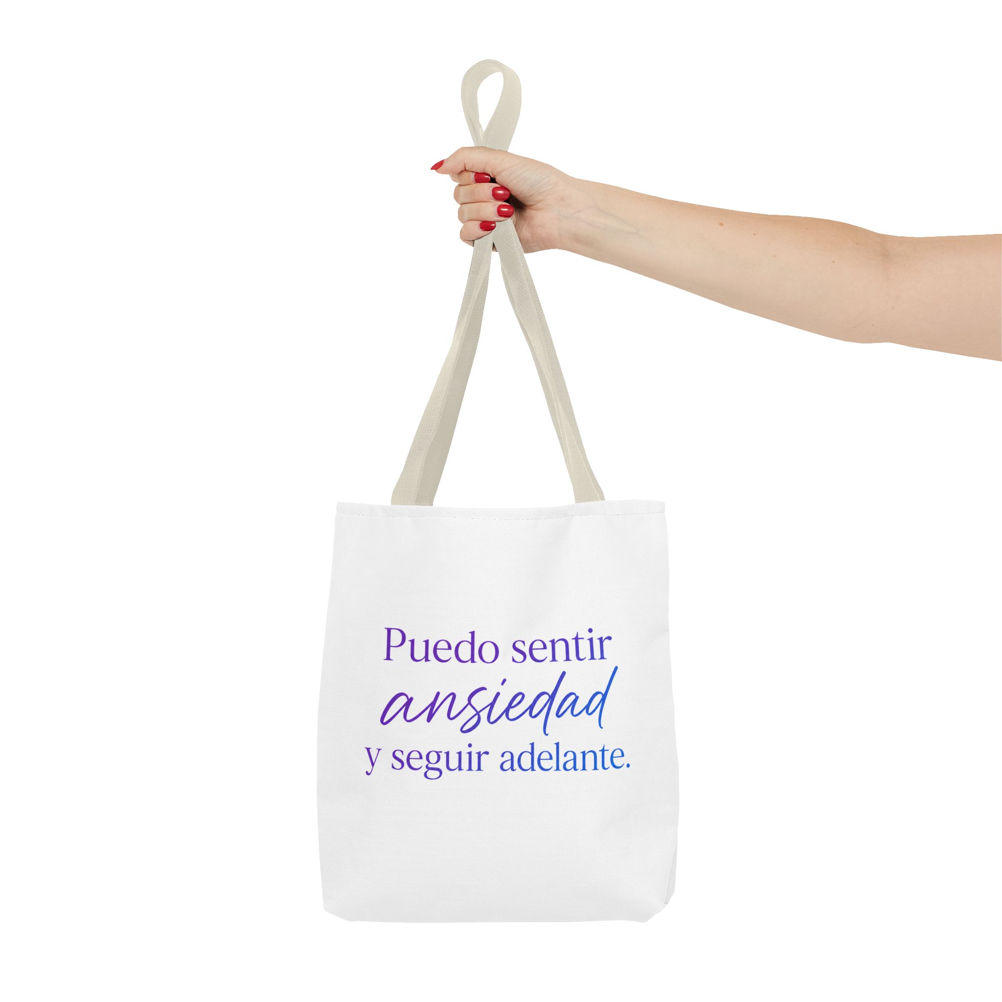 Bolso Tote Motivacional “Puedo Sentir Ansiedad y Seguir Adelante” | Reusable Tote Bag | Regalo de Bienestar y Salud Mental - Imagen 16