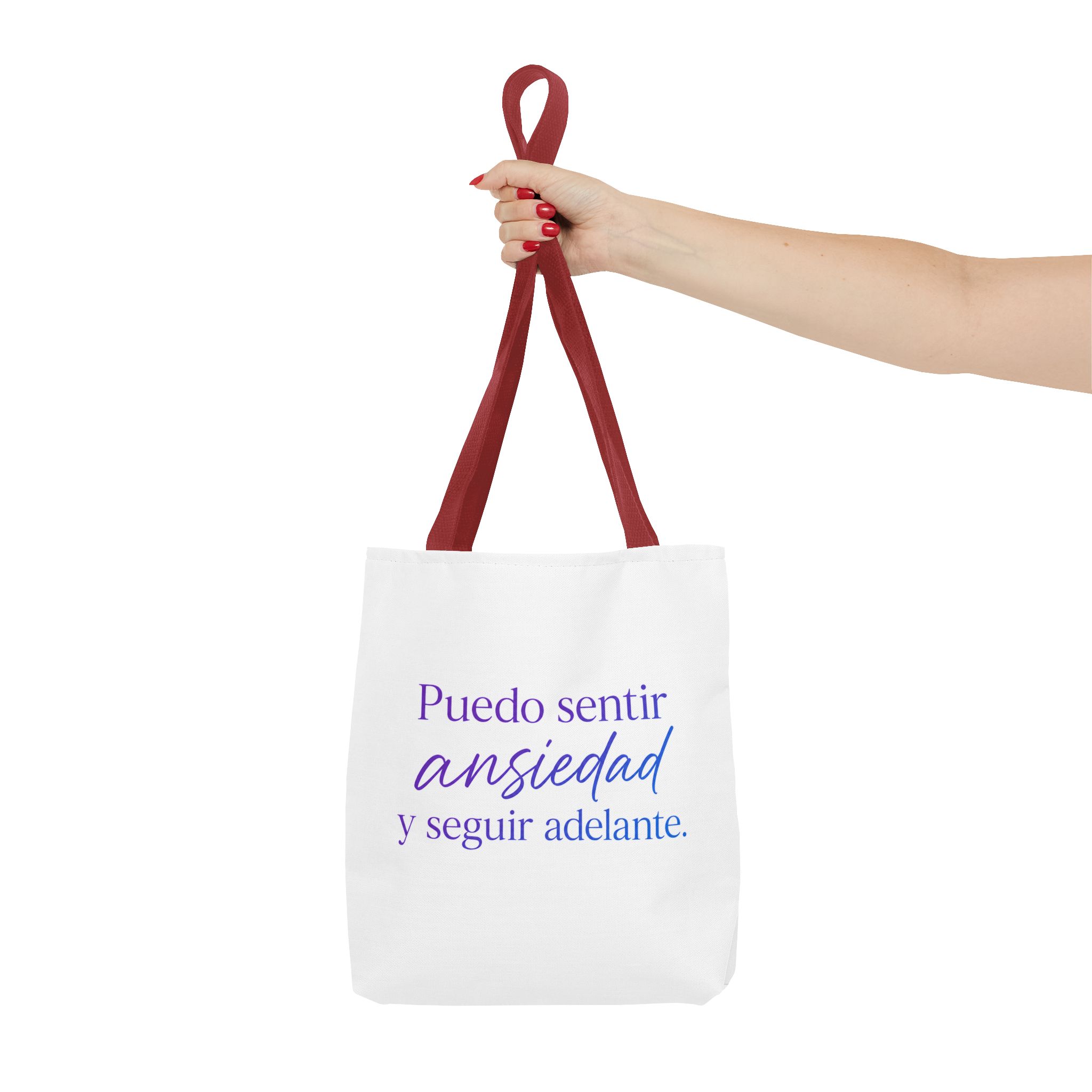 Bolso Tote Motivacional “Puedo Sentir Ansiedad y Seguir Adelante” | Reusable Tote Bag | Regalo de Bienestar y Salud Mental - Imagen 8