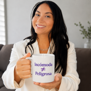 Taza Motivacional de Ansiedad – Incómoda ≠ Peligrosa | Mug Terapéutico para Café o Té