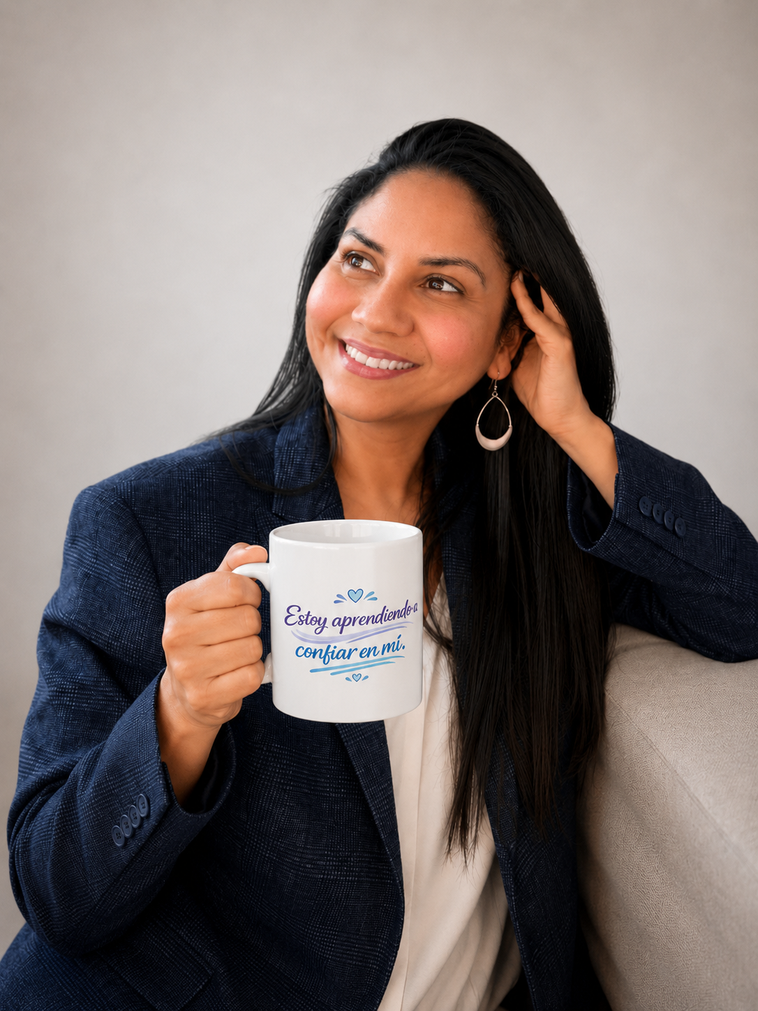 Taza Motivacional "Estoy Aprendiendo a Confiar en Mí" | Regalo de Autoestima, Bienestar y Crecimiento Personal | 11oz y 15oz