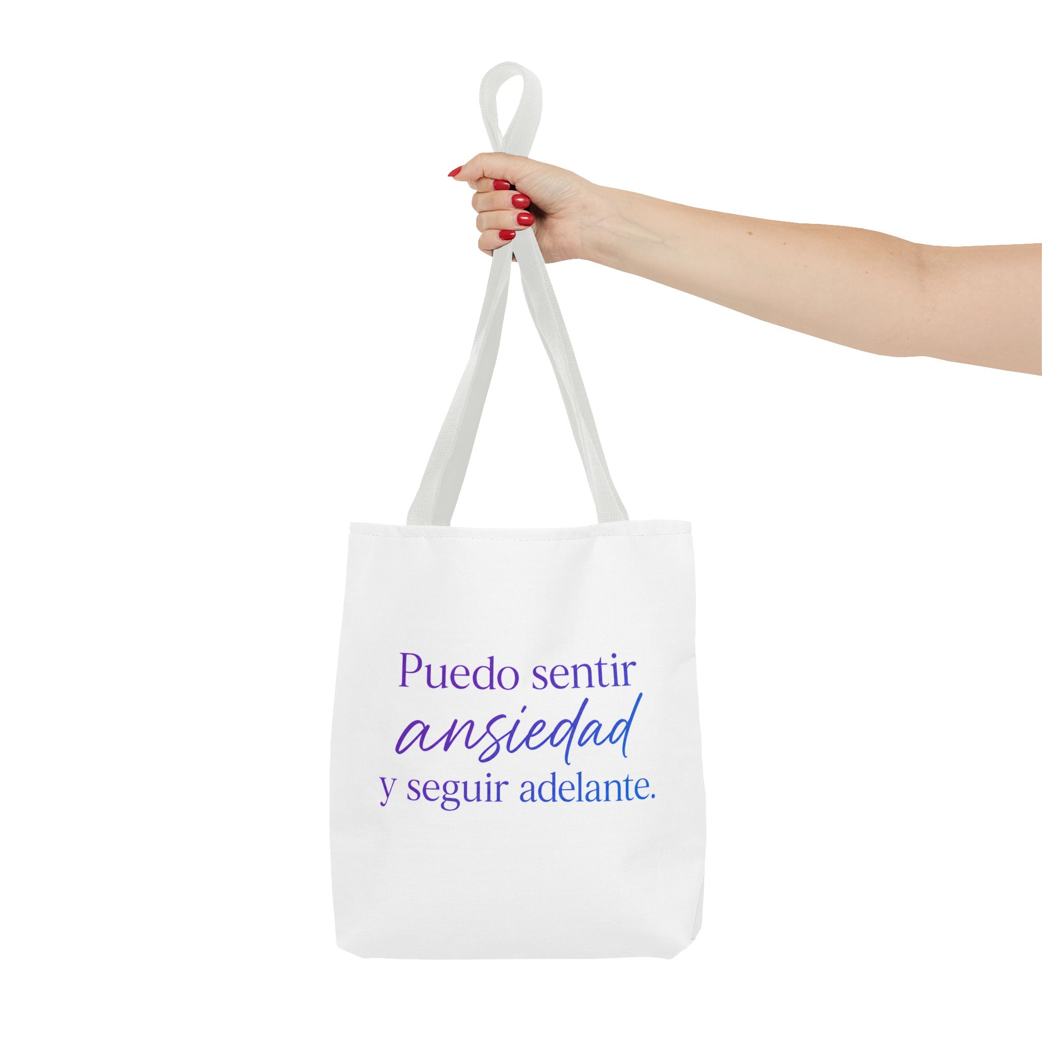 Bolso Tote Motivacional “Puedo Sentir Ansiedad y Seguir Adelante” | Reusable Tote Bag | Regalo de Bienestar y Salud Mental - Imagen 12